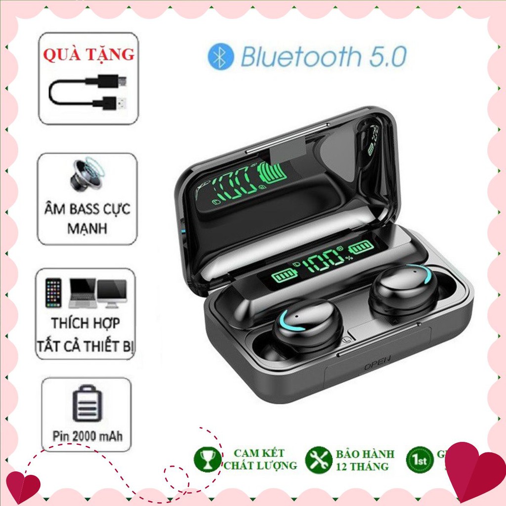 Tai Nghe Bluetooth 5.0 Amoi F9 Pro Không Dây True Wireless Nhét Tai Cảm Ứng Kiêm Sạc Pin Dự Phòng - F9 PRO thuythi1122