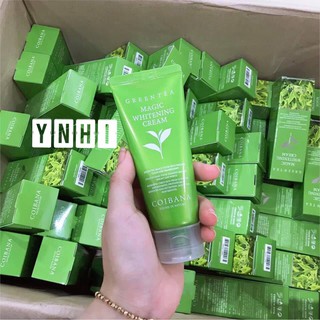 Kem dưỡng trắng da Coibana Green Tea trà xanh kiềm dầu lên tone 60ml