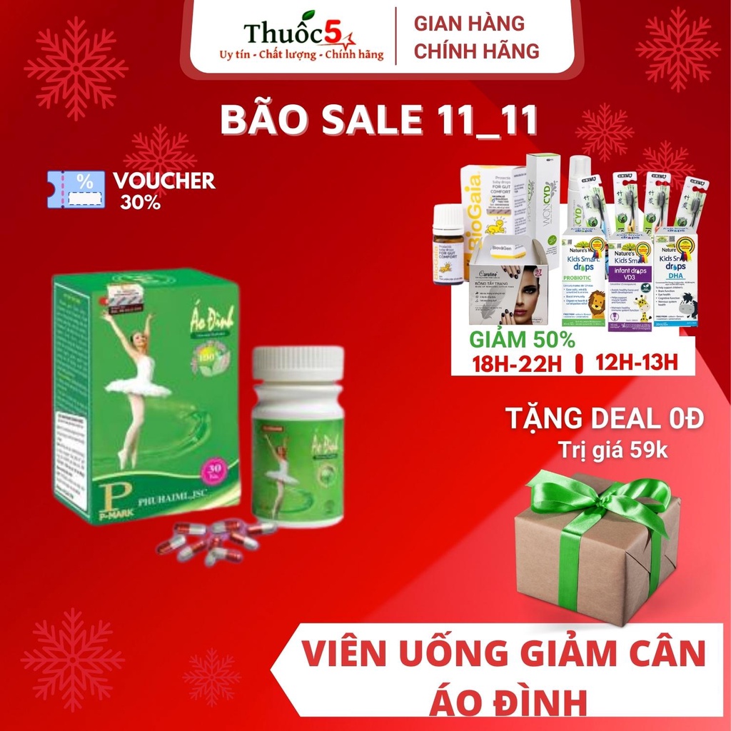 Viên uống giảm cân Áo Đình - hộp 30 viên