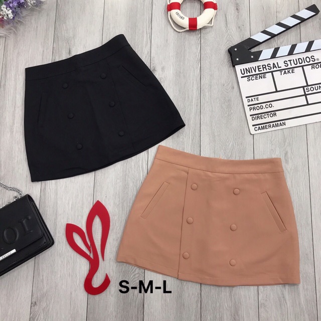 Quần váy 6 nút bọc chất đẹp kèm hình thật | BigBuy360 - bigbuy360.vn