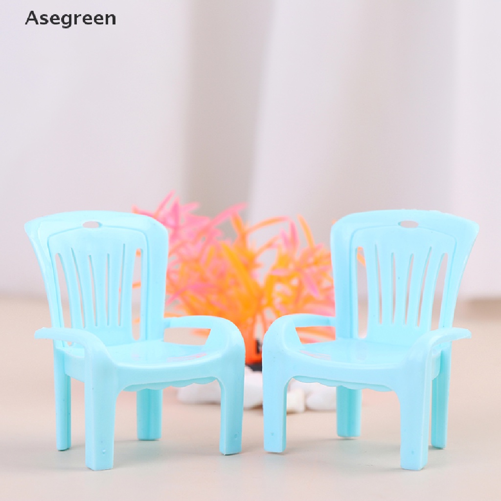 Ghế Nhựa Mini Trang Trí Nhà Búp Bê Đáng Yêu