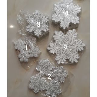 Hoa tuyết bằng xốp cứng treo trang trí noel 40k túi