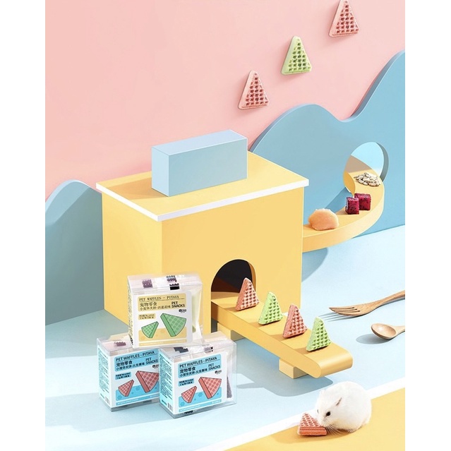 Bánh quế thịt và rau củ Yee cho hamster, sóc, nhím và động vật nhỏ khác