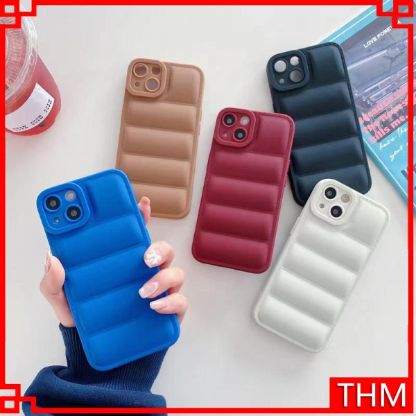 Square-edged down jacket style for iPhone 11 12 13promax S6 s 6splus 7 7plus 8 8plus x xs XR XS Max Plus Promax case