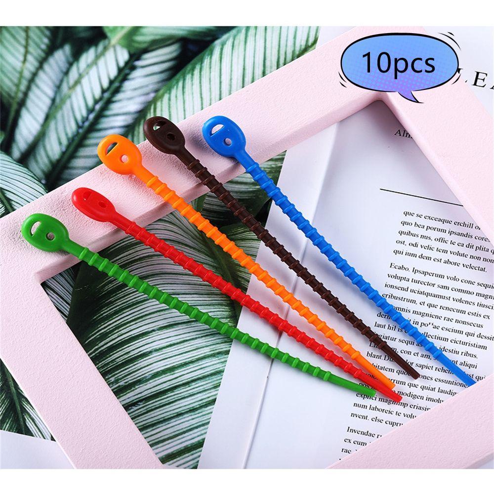 10 Phụ Kiện Quấn Dây Cáp Bằng Silicone Tiện Dụng Và Bền