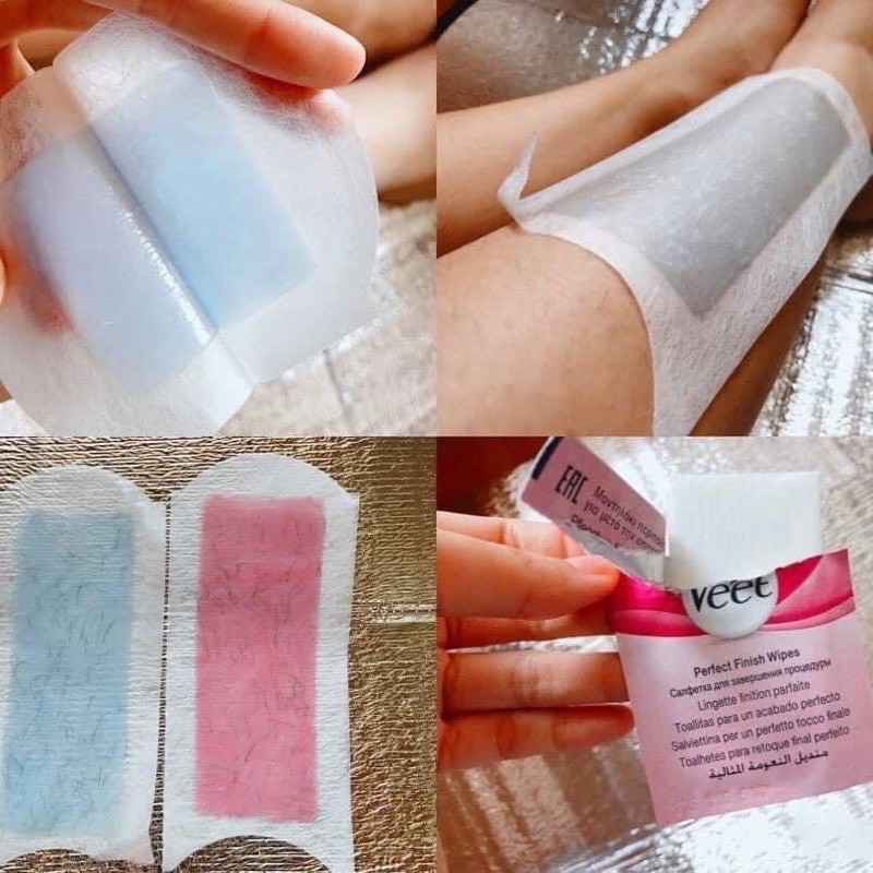 Miếng dán wax lông body veet 10 miếng wax tặng kèm 2 gói dưỡng sau wax (hàng nội địa nga có bill) | BigBuy360 - bigbuy360.vn