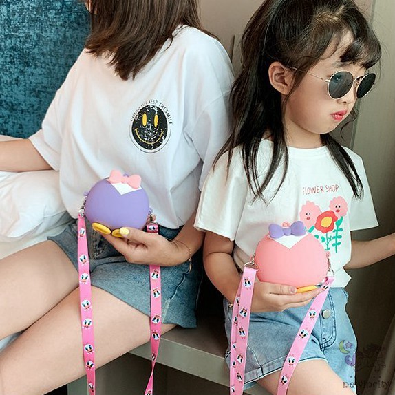 Túi đeo vai kiểu dáng hoạt hình thời trang Hàn Quốc dễ thương cho bé trai/ bé gái