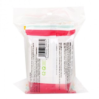 Khăn ướt mini Pharmacity (1 gói x 10 tờ) màu ngẩu nhiên