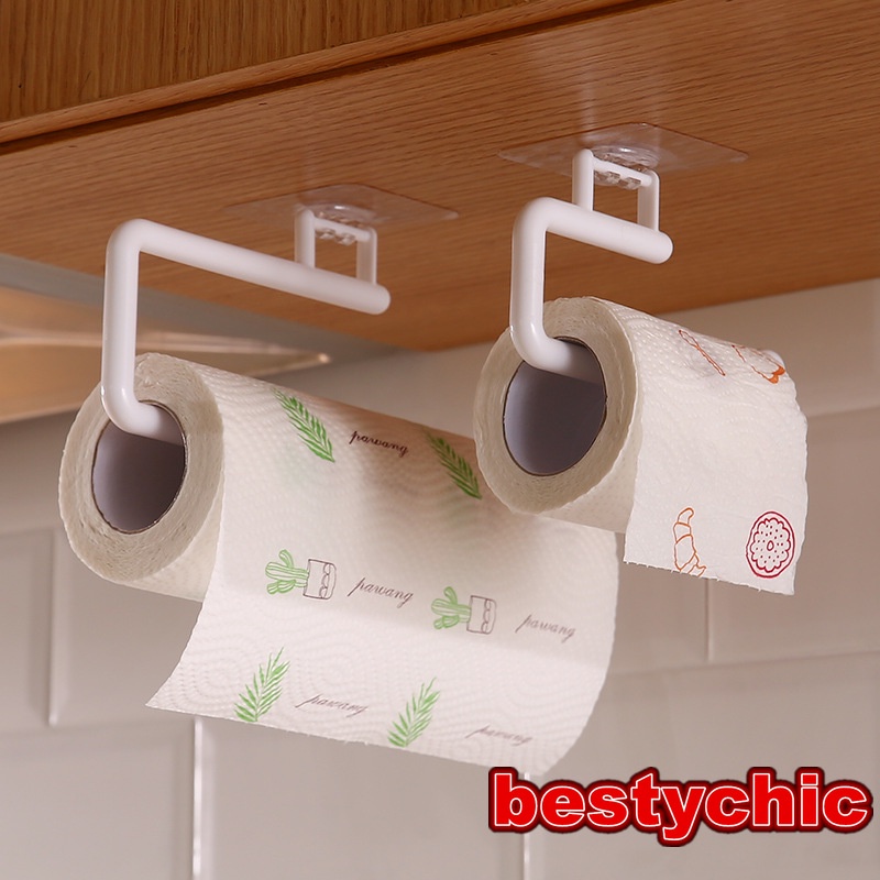 Giá Đỡ Cuộn Khăn Giấy Bằng Nhựa Gắn Tường Tiện Dụng
