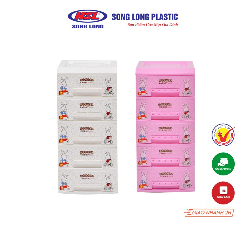 Tủ Nhựa Mini Doremi 5 Tầng Song Long Plastic