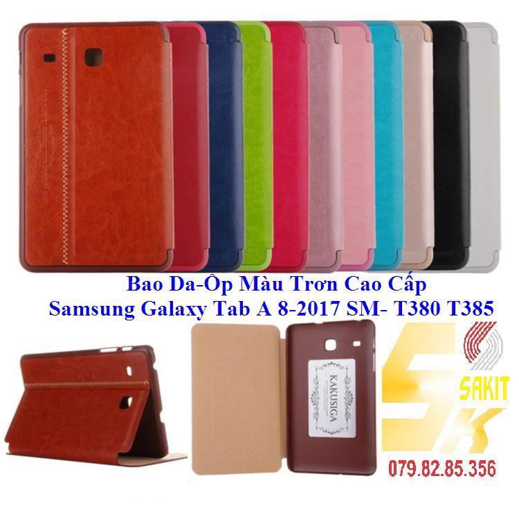 Bao Da-Ốp Màu Trơn Cao Cấp Samsung Galaxy Tab A 8 inch 2017 (SM- T380/ T385).