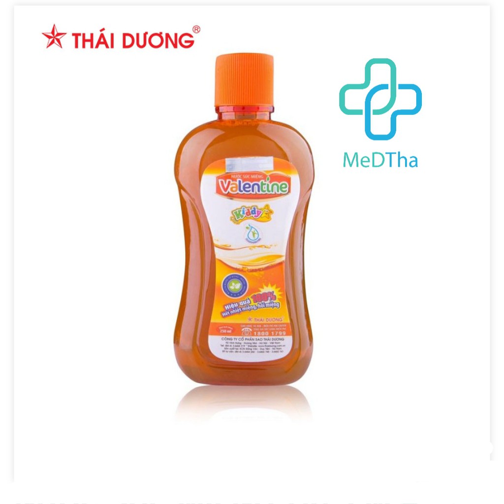 Nước súc miệng Valentine - Hỗ trợ trị hôi miệng, nhiệt miệng, chảy máu chân răng (250, 500ml) [Chính hãng]