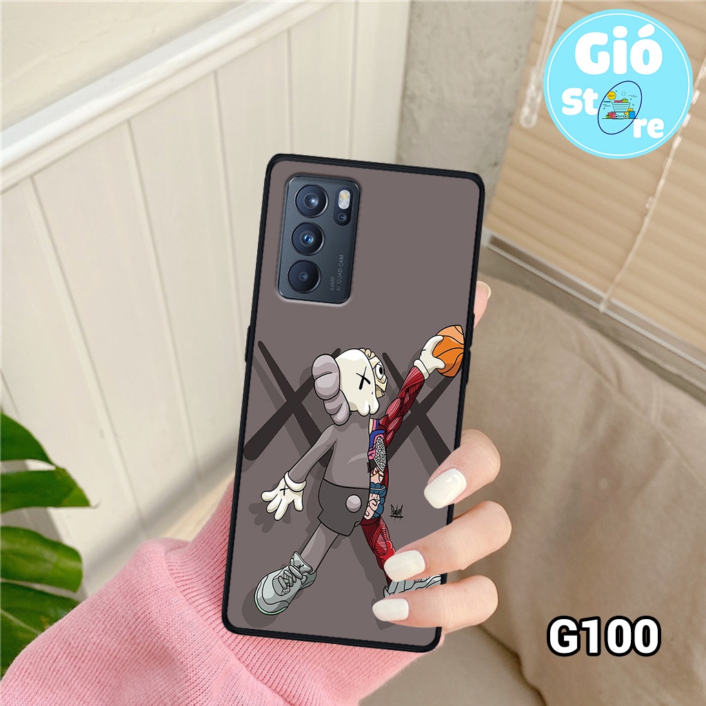 Ốp điện thoại Oppo RENO 6 5G - RENO 6Z 5G - Ốp lưng Oppo in hình kaws họa tiết hoạt hình đáng yêu,bền,đẹp