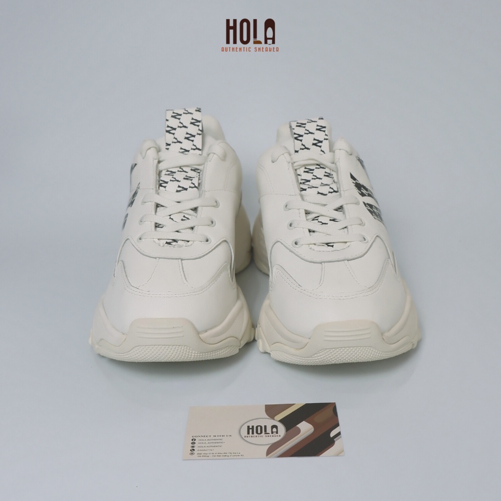 Giày MLB chính hãng, MLb authentic bigball chunky monogram đen new real 100%, check ra fake hoàn tiền x3