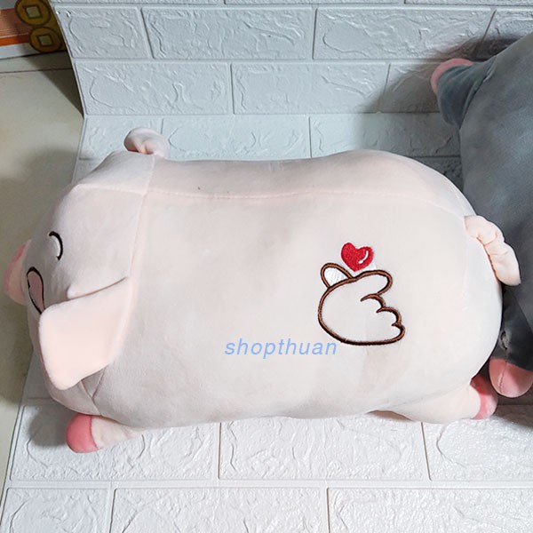 Bộ Chăn Gối Con Heo Size 40cm - Tiện Lợi Dễ Thương Cho Trẻ Em