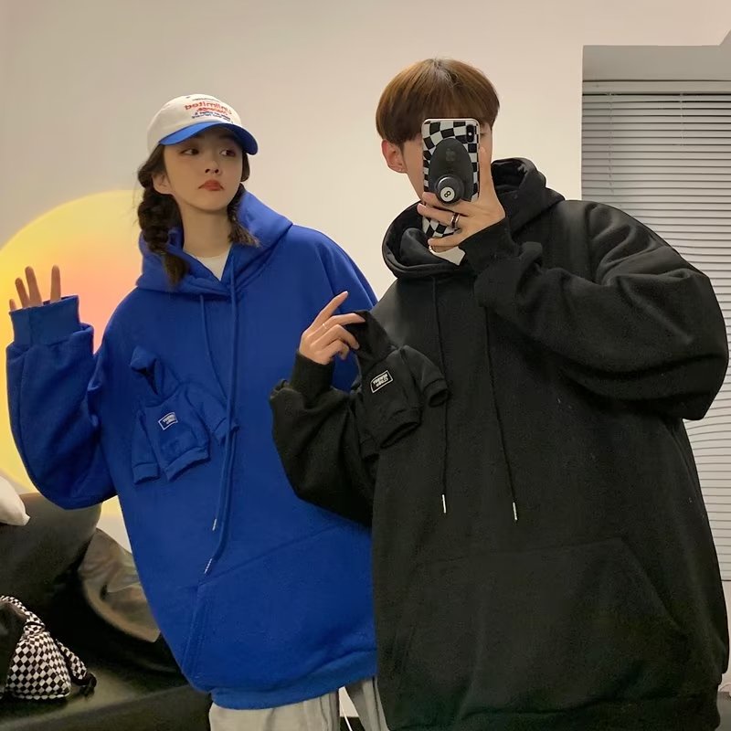 Áo hoodie cặp đôi bigsize đơn giản phong cách hàn quốc áo hoodie chui đầu nữ thời trang áo hoodie nam thông thường