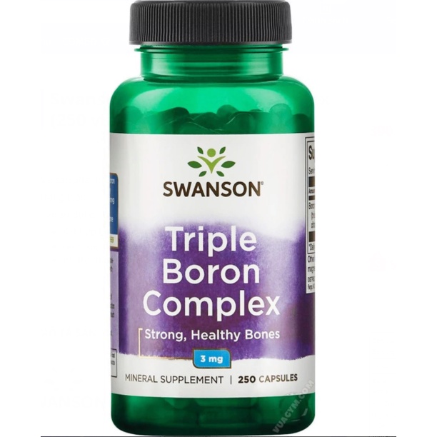 Boron | Swanson Premium Triple Boron Complex 3mg  -  Tốt Cho Xương Khớp - Chính Hãng The Shape