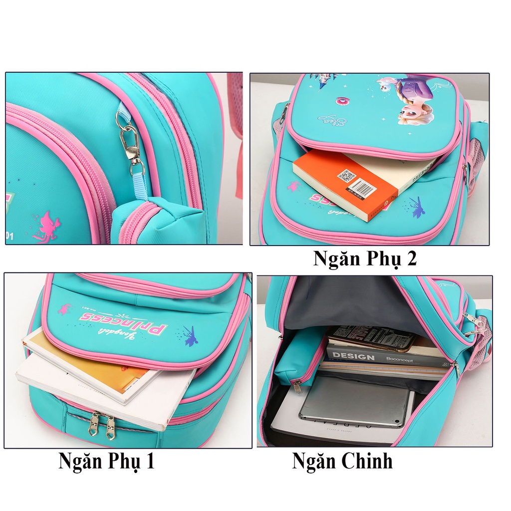 Balo chống thấm nước, cặp chống thấm nước học sinh tiểu học trung học từ lớp 3 đến lớp 9 nhiều mẫu bé gái bé trai