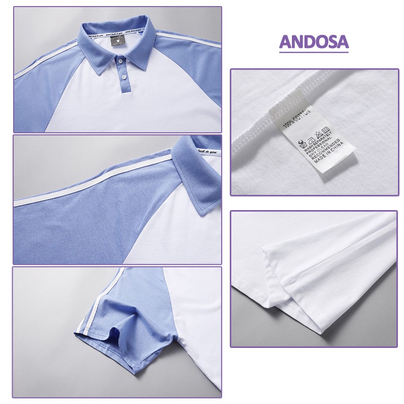 Áo polo nam nữ đẹp unisex cổ bẻ form rộng tay lỡ hàng Quảng Châu ANDOSA PL08