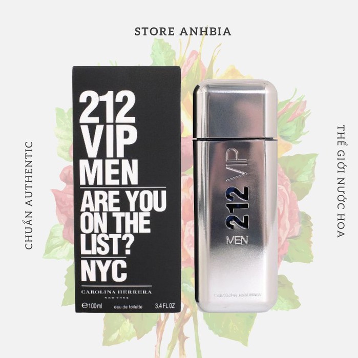 ❤️ Nước hoa dùng thử 212 VIP Black Carolina Herrera For Men EDP 5ml/10ml/20m 💕#Beer