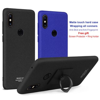 IMAK Matte Cowboy Case for xiaomi mi mix 2s Ring Holder Stand Phone Case