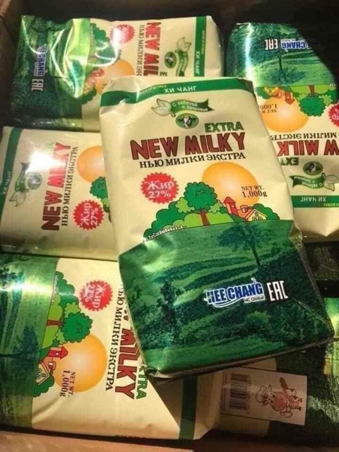 Sữa Béo Nga Newmilky Túi 1Kg Hàng Nhập Khẩu Nga