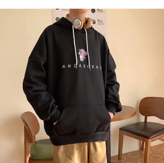 Áo hoodie nỉ bông chuột Andascend