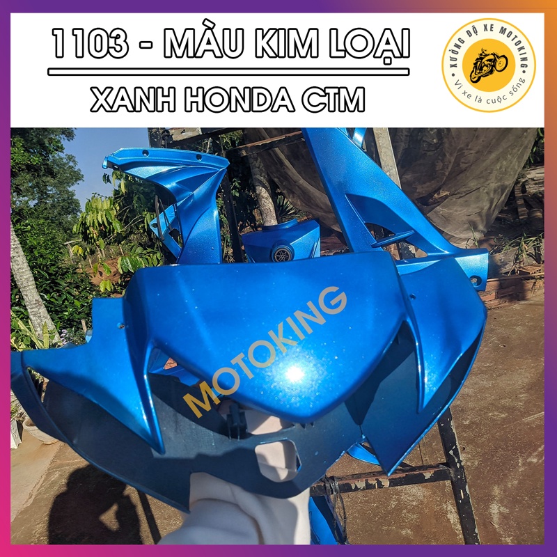 Sơn Samurai xanh kim loại Honda CTM 1103** - chai sơn xịt chuyên dụng dành cho sơn xe máy, ô tô