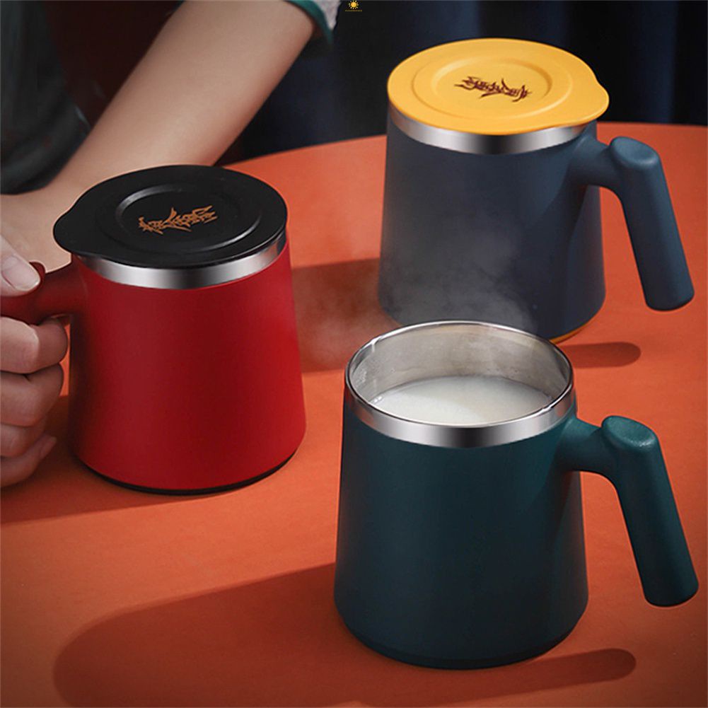 420Ml Giữ Nhiệt Màu Lớn Dung Tích 304 Thép Không Gỉ Cốc Sứ Có Nắp Cà Phê Sữa Cà Phê Cốc Giải Trí Di Động cốc Nước Cho Văn Phòng Sinh Viên Flowerdance