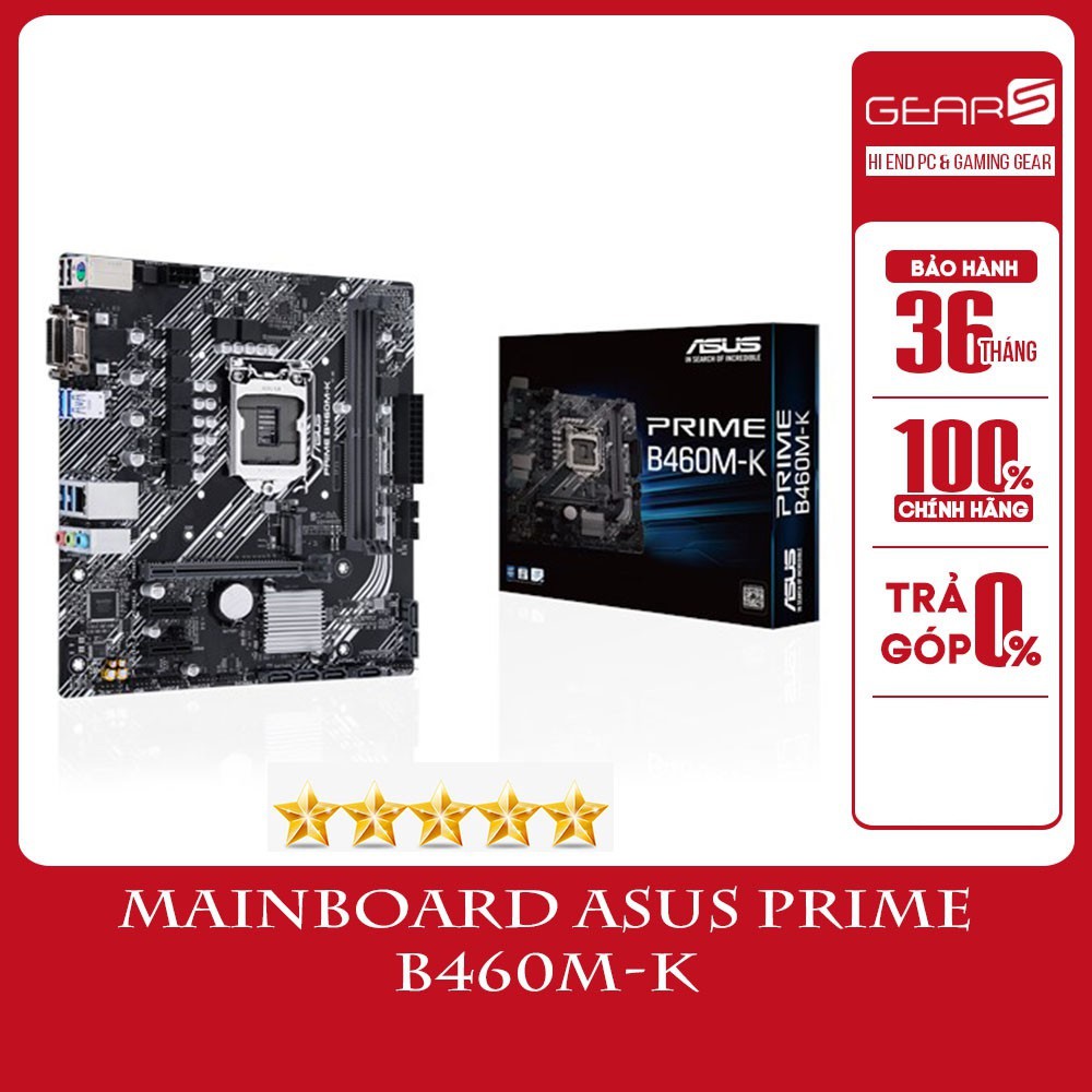 [Mã 11ELSALE hoàn 7% đơn 300K] Bo mạch chủ ASUS PRIME B460M-K - Bảo hành 36 tháng chính hãng