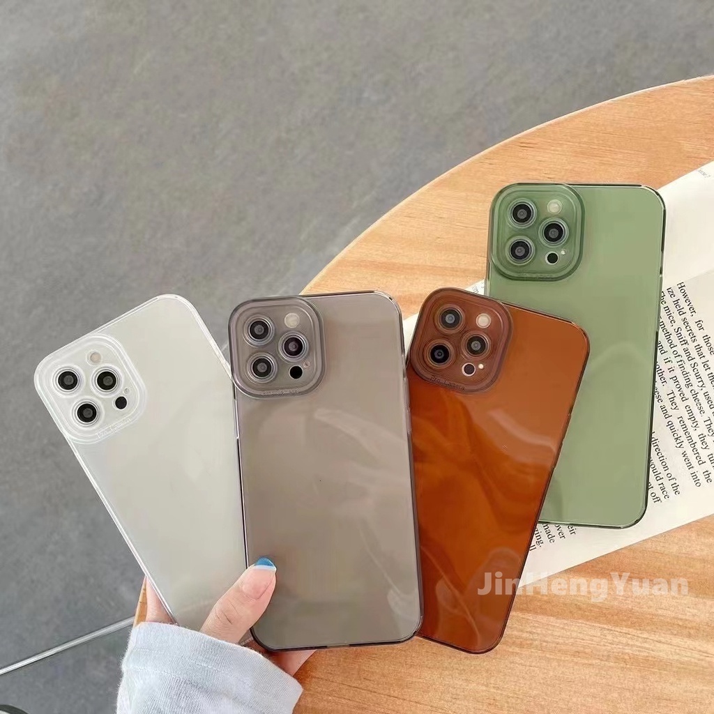 Ốp điện thoại silicon mềm màu trơn chống sốc thích hợp cho IPhone 13 12 11 PRO MAX 6 7 8 Plus SE 2020 XR X XS MAX