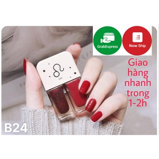 [Rẻ nhất][Hàng công ty][Hàng cao cấp]Sơn móng tay set 2 màu SANIYE theo cung Hoàng Đạo mã B016- B30 -  Mẫu mới 2021