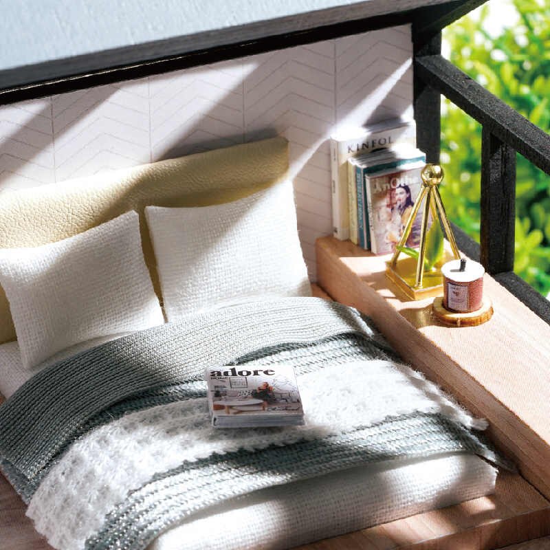 Mô Hình Lắp Ráp Nhà Búp Bê DIY - Biệt Thự Phong Cách Bắc Âu