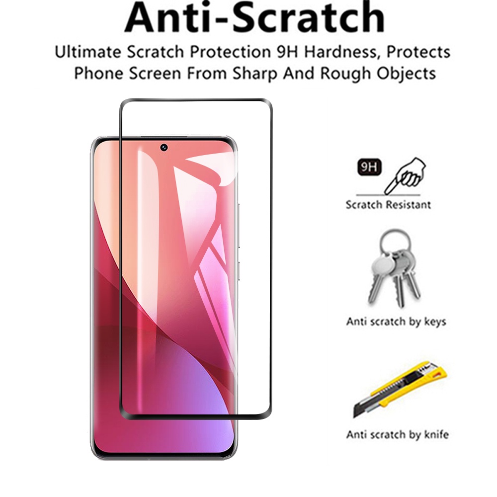 Kính Cường Lực 9D Viền Cong Bảo Vệ Ống Kính Máy Ảnh Xiaomi 12 Pro Xiaomi12 Pro Xiamoi 12Pro 12X