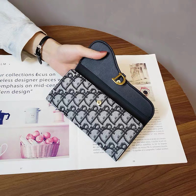 Ví Dài Đựng Tiền Xu 70% Họa Tiết D Mẫu Mới Phong Cách Hàn Quốc Chống Trầy Xước Đa Năng Cho Nữ