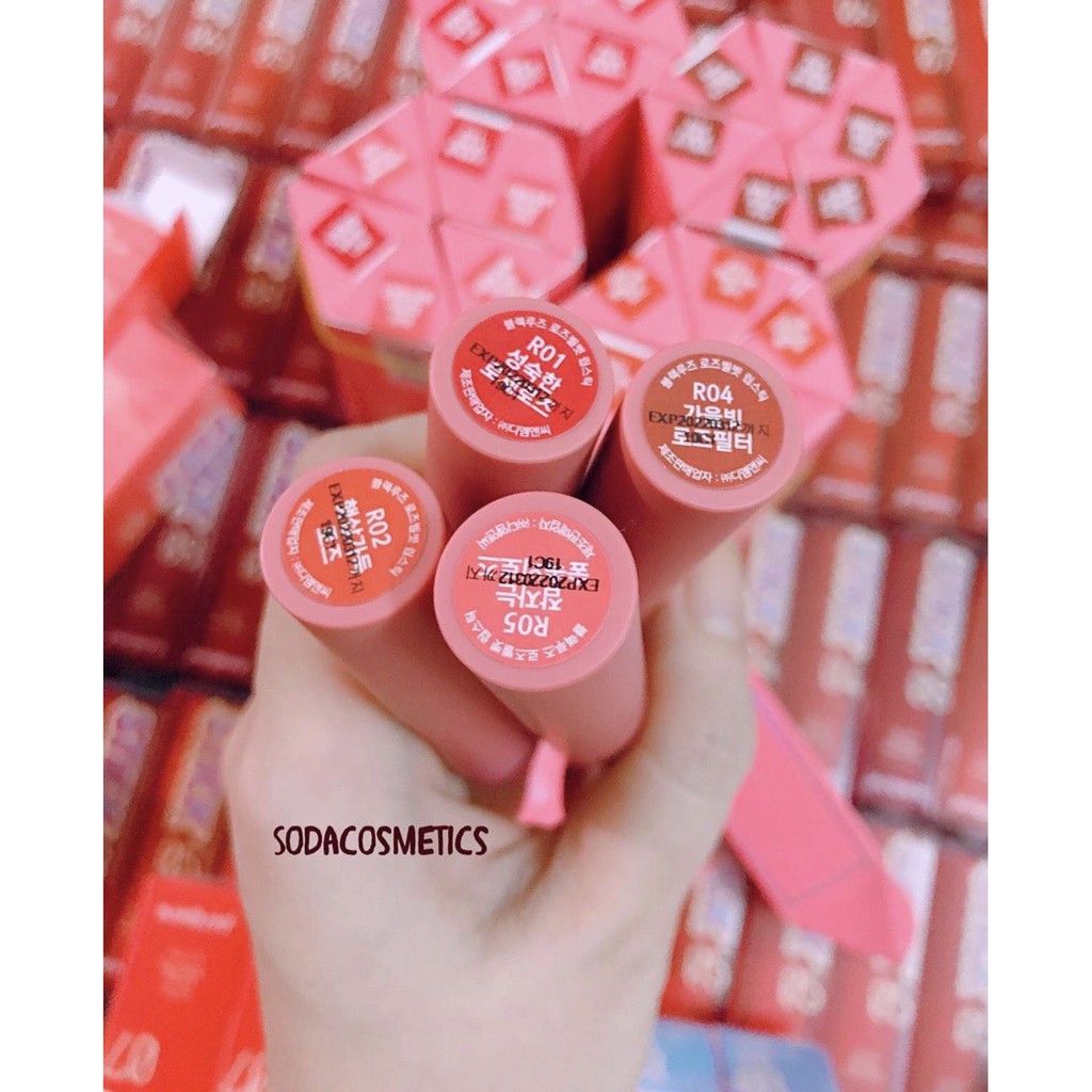 SON THỎI BLACK ROUGE ROSE VELVET LIPSTICK