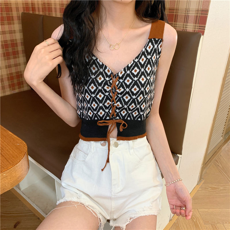 Áo Dây Nữ Cộc Tay Cổ Tròn Thời Trang Hàn | BigBuy360 - bigbuy360.vn