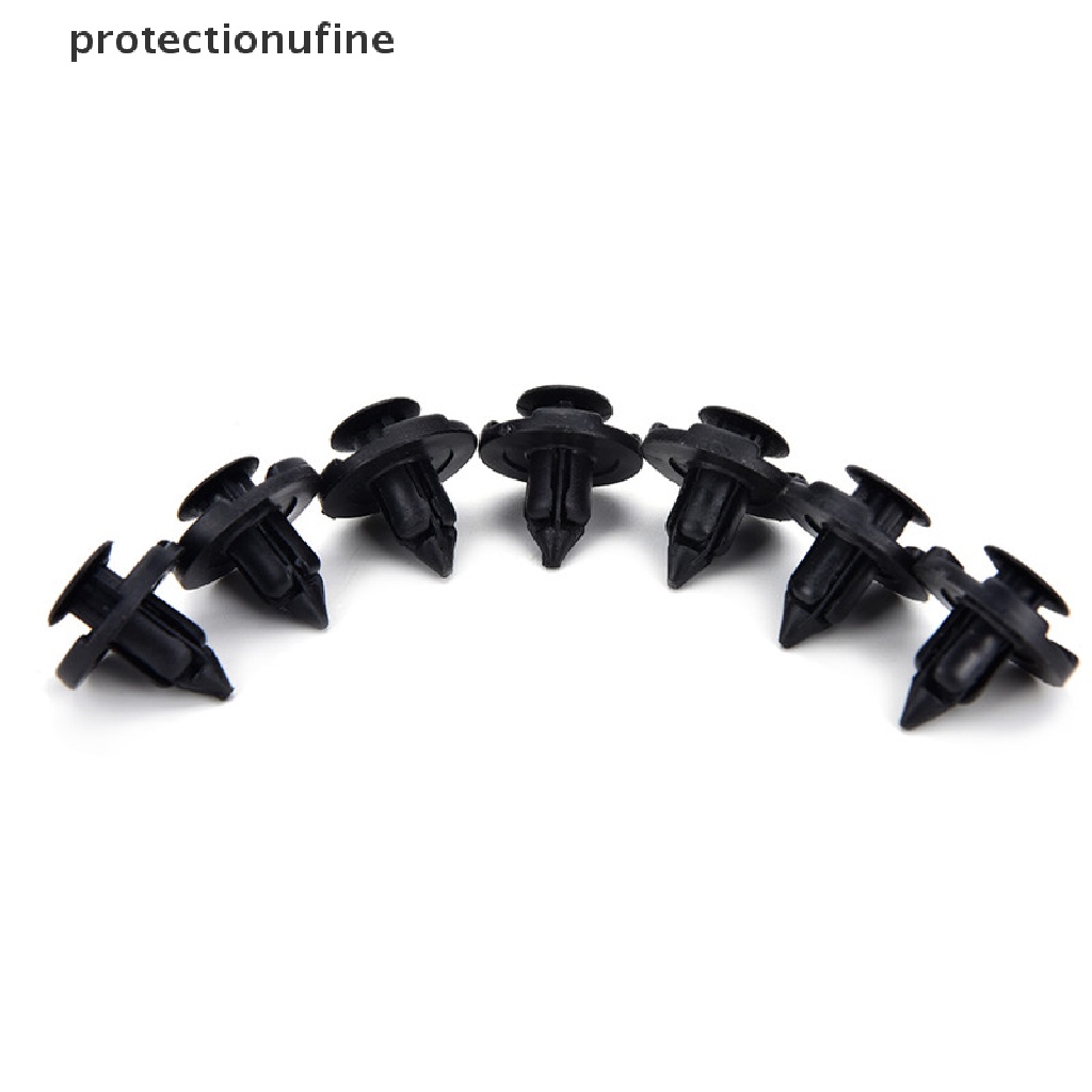 Bộ 50 Đinh Tán Nhựa 8mm Màu Đen Cho Xe Hơi Fender
