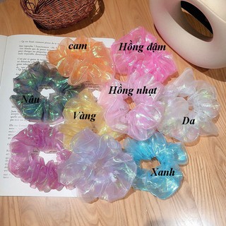 Dây buộc tóc Scrunchies phản quang size nhỏ EAFIT 008