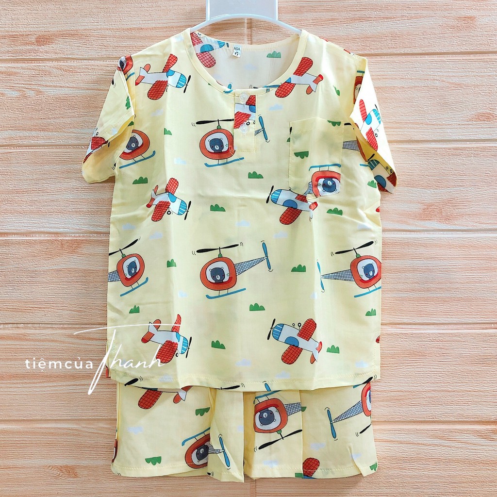 [Chat chọn mẫu] Bộ Tôn 2 da loại 1 - Bé Trai - Mềm Mịn Mát, Ít Rút 4-36kg (Tole/Lanh - Được Chọn Mẫu) | BigBuy360 - bigbuy360.vn