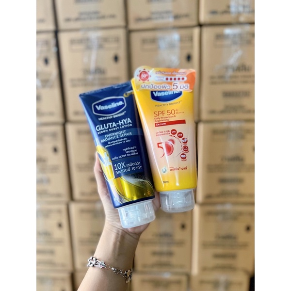 DƯỠNG THỂ KÍCH TRẮNG VASELINE 50X , 10X