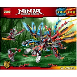 Lego Ninjago mẫu Rồng Thần 2 Đầu Robot cao cấp