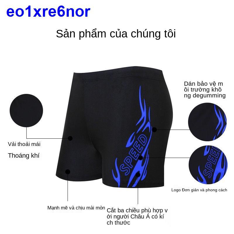 Quần bơi nam chống xấu hổ boxer cỡ lớn áo tắm đùi nhanh khô suối nước nóng bộ thiết bị