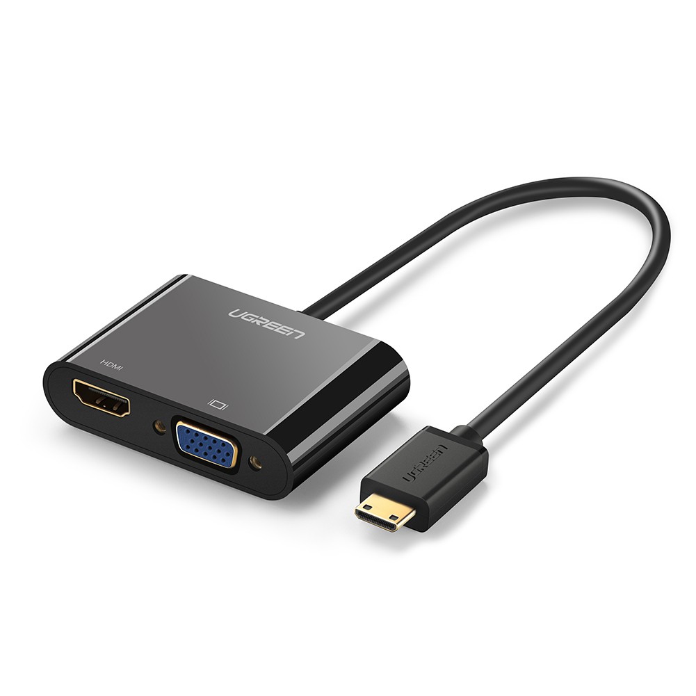 Cáp mini HDMI sang HDMI + VGA Ugreen 40385