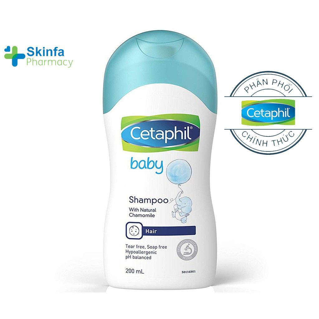 Dầu gội Cetaphil cho bé - Dầu gội Cetaphil Baby Shampoo 200ml HÀNG CHÍNH HÃNG-Skinfa.