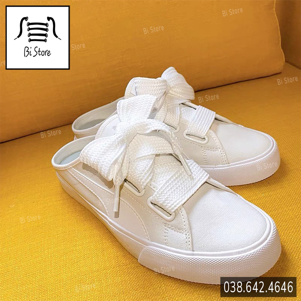 Dây giày dẹt bản to đen trắng rộng 2,2cm, dài 120cm - Dây giày  loại 1 dày dặn