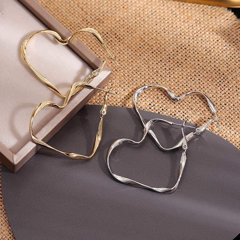 Khuyên Tai Kim Loại Dáng Dài Phong Cách Vintage Hợp Thời Trang Cho Nữ