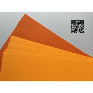 (10 TỜ) Giấy Màu, Bìa Màu, Giấy Làm Thiệp, Scrapbook màu CAM - KHỔ A4