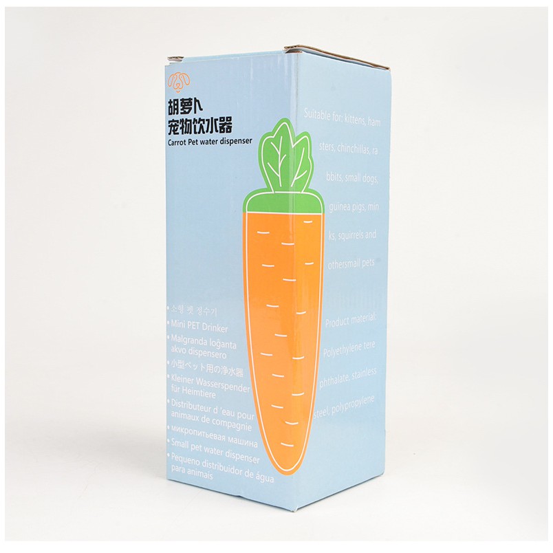 bình nước Carrot 500ml dành cho thỏ, bọ, sóc,hamster
