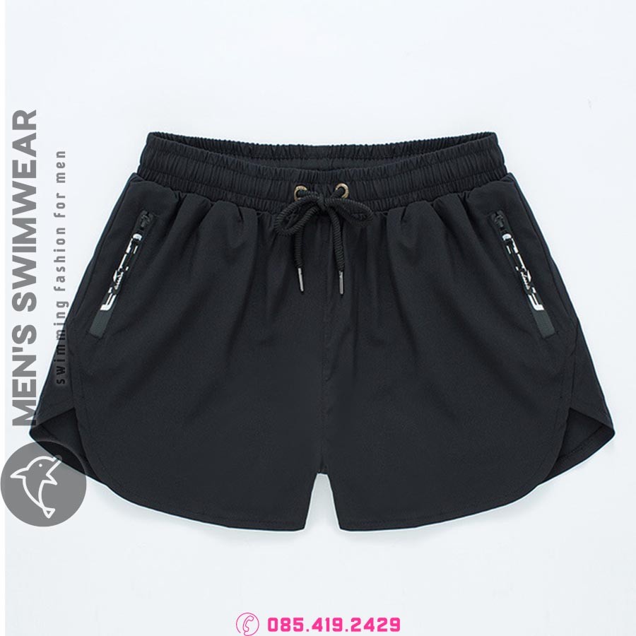 Quần bơi nam 2 lớp màu đen (DBN-069) | BigBuy360 - bigbuy360.vn